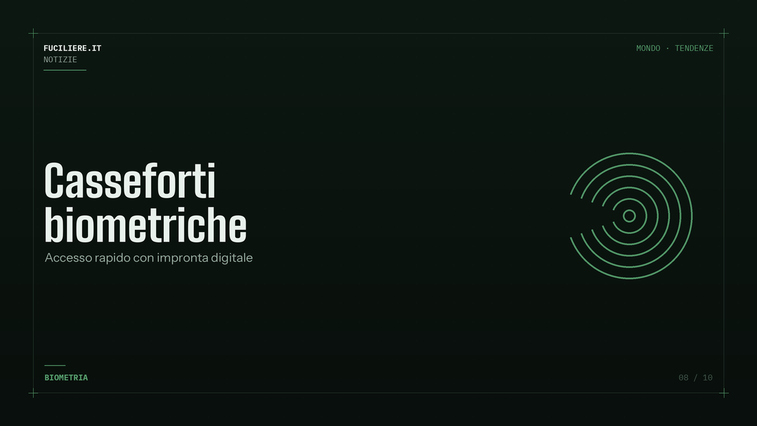 Casseforti biometriche ad accesso rapido: la tendenza che arriva dagli USA