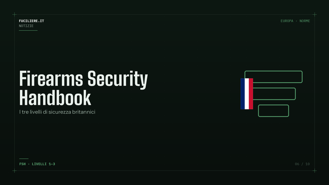 I tre livelli di sicurezza del Firearms Security Handbook britannico