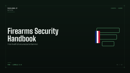 I tre livelli di sicurezza del Firearms Security Handbook britannico