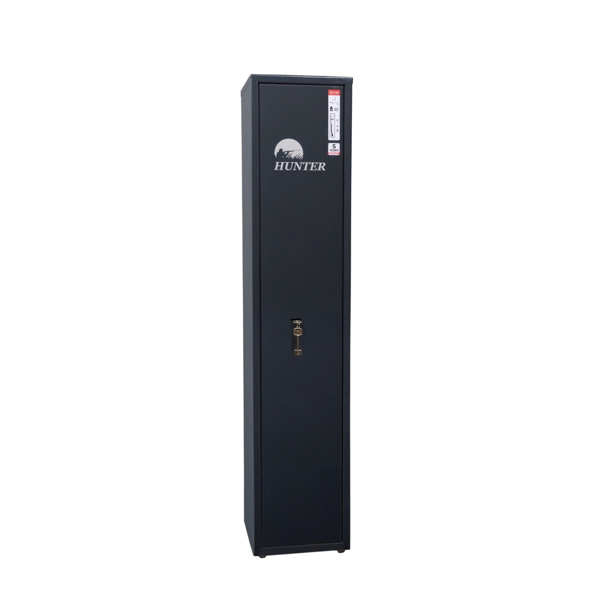 Armadio Portafucili Blindato per Armi — 4 Fucili · 1500×260×260 mm - vista aperta