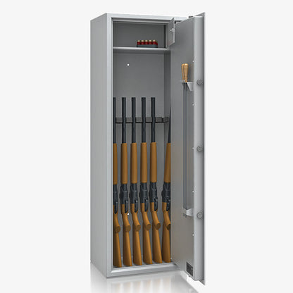Armadio Portafucili Certificato S1 — da 6 a 12 Fucili - vista laterale