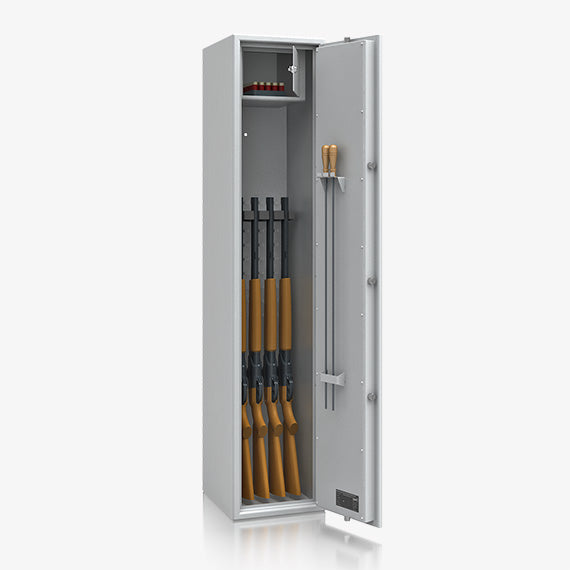 Armadio Portafucili Certificato S1 — da 5 a 10 Fucili · 1550×320×360 mm