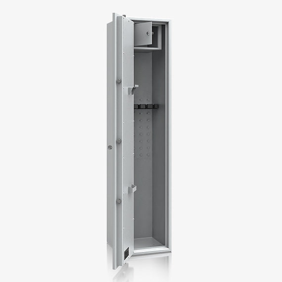 Armadio Portafucili Certificato S1 — da 5 a 10 Fucili · 1550×320×360 mm - vista laterale