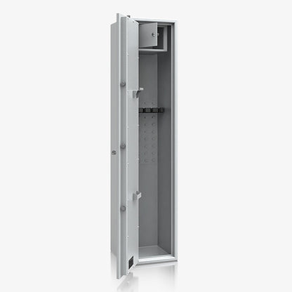 Armadio Portafucili Certificato S1 — da 5 a 10 Fucili · 1550×320×360 mm - vista laterale