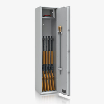 Armadio Portafucili Certificato S1 — da 5 a 10 Fucili · 1550×320×360 mm