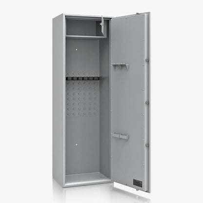 Armadio Portafucili Certificato S1 — da 5 a 10 Fucili · 1550×320×360 mm - vista posteriore