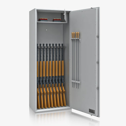 Armadio Portafucili Certificato S1 — da 5 a 10 Fucili · 1550×320×360 mm