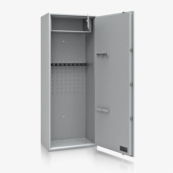 Armadio Portafucili Certificato S1 — da 5 a 10 Fucili · 1550×320×360 mm - dettaglio interno