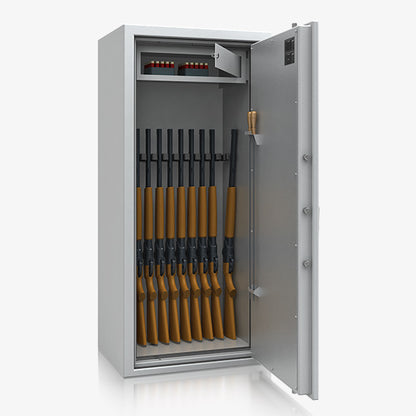 Armadio Portafucili Certificato S1 — 10 Fucili · 1870×950×510 mm - vista laterale