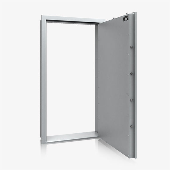 Porta di Sicurezza Certificata Classe I per Caveau e Locali Armi - vista aperta