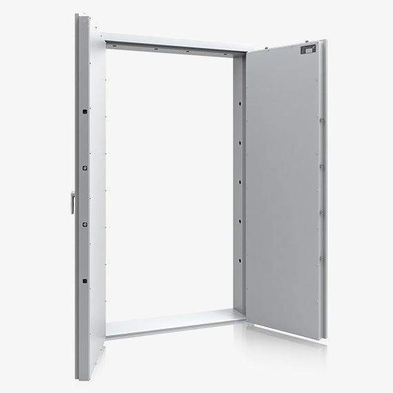 Porta di Sicurezza Certificata Classe I per Caveau e Locali Armi - vista aperta