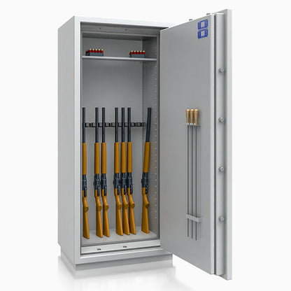 Fuciliera Blindata Certificata Classe I — 11 Fucili · 1600×794×560 mm - dettaglio interno