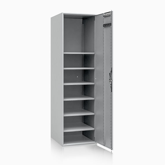 Armadio Portafucili Blindato per Armi — 100×250×180 mm - vista aperta