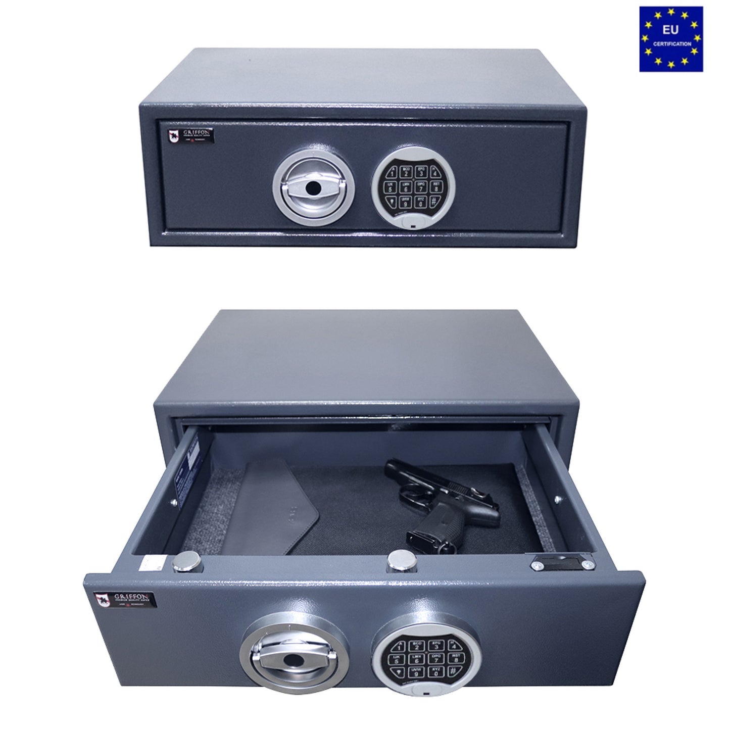 Cassetto di sicurezza blindato per armi corte con serratura elettronica