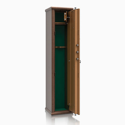 Armadio Portafucili Effetto Legno — da 4 a 8 Fucili - vista aperta