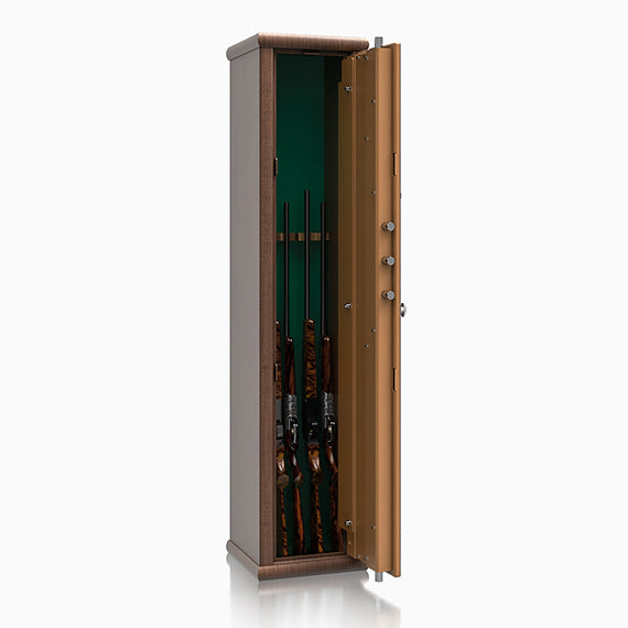 Armadio Portafucili Effetto Legno — da 4 a 8 Fucili - dettaglio interno