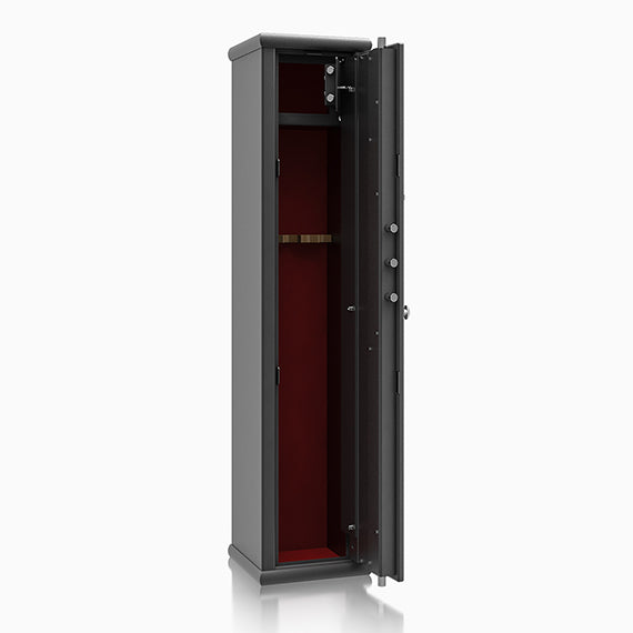 Armadio Portafucili Certificato S1 — da 5 a 8 Fucili - vista aperta