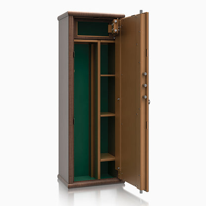 Armadio Portafucili Effetto Legno — da 4 a 8 Fucili - vista posteriore