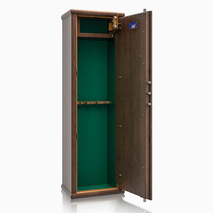 Armadio Portafucili Effetto Legno — da 4 a 20 Fucili - vista aperta