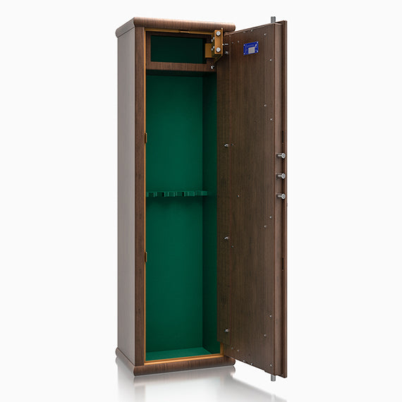Armadio Portafucili Effetto Legno — da 4 a 20 Fucili - vista laterale