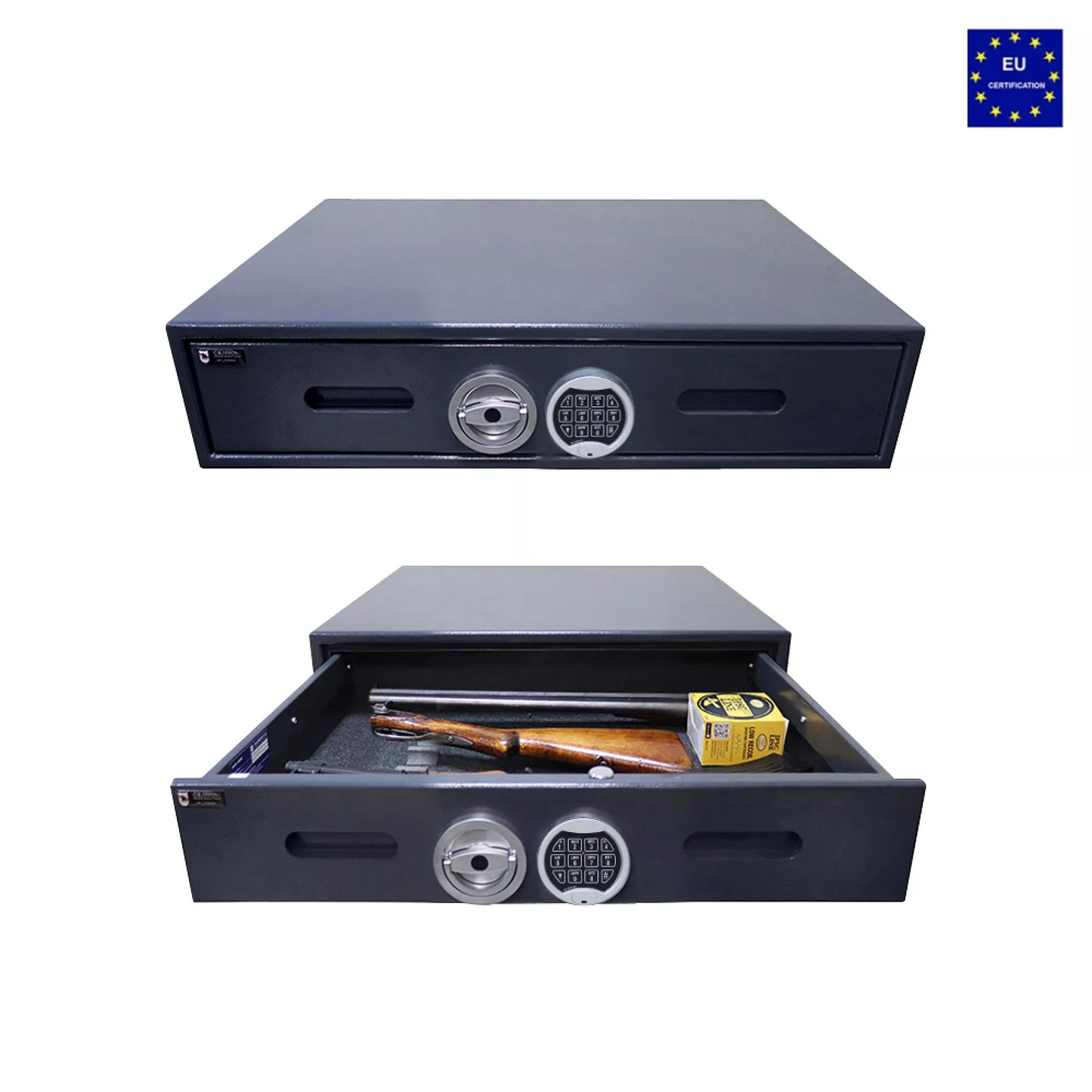 Cassetto di sicurezza blindato per armi corte con serratura elettronica